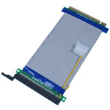 Taśma - przedłużacz riser PCI-E PCI Express 16X - 16X 19cm z zasilaniem molex